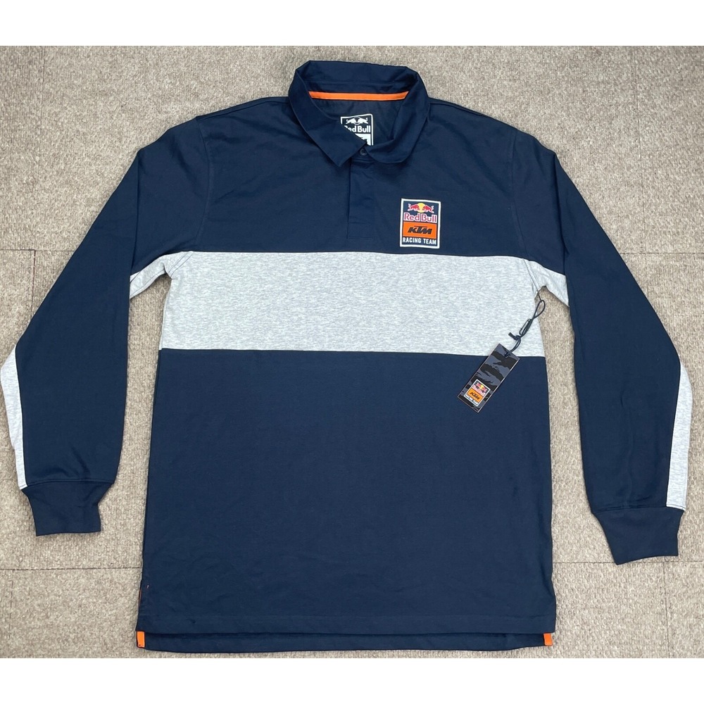 Red Bull KTM Racing Team Men's Button Up Long Sleeve‎ Rugby Size XXL